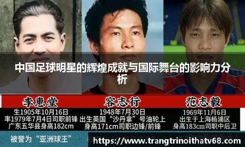 中国足球明星的辉煌成就与国际舞台的影响力分析